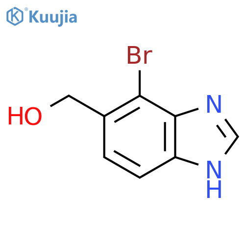 7-Bromo-6-hydroxymethyl-1H-benzimidazole structure