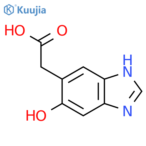6-Hydroxy-1H-benzimidazole-5-acetic acid structure
