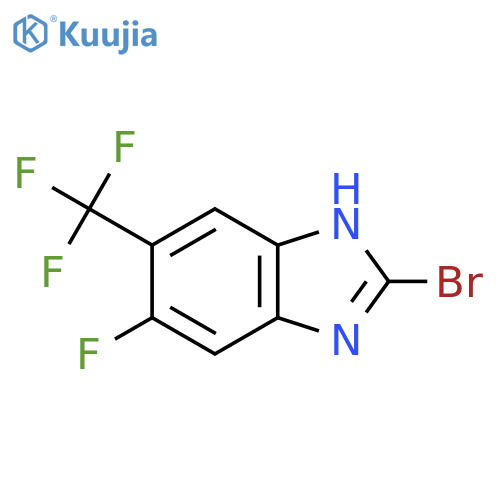 2-Bromo-5-fluoro-6-trifluoromethyl-1H-benzimidazole structure
