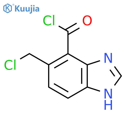 5-Chloromethyl-1H-benzimidazole-4-carbonyl chloride structure