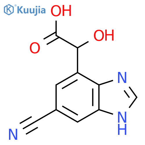 2-(6-Cyano-1H-benzo[d]imidazol-4-yl)-2-hydroxyacetic acid structure