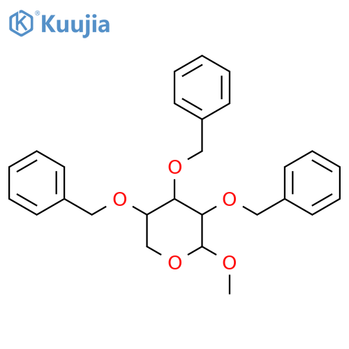 Arabinopyranoside, methyl 2,3,4-tri-O-benzyl-, b-D- (8CI) structure