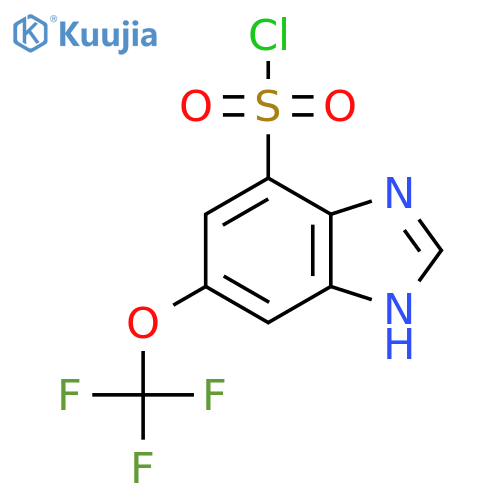 5-Trifluoromethoxy-1H-benzimidazole-7-sulfonyl chloride structure