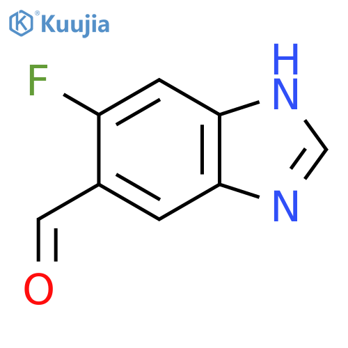 5-Fluoro-6-formyl-1H-benzimidazole structure