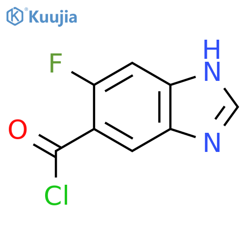 5-Fluoro-1H-benzimidazole-6-carbonyl chloride structure