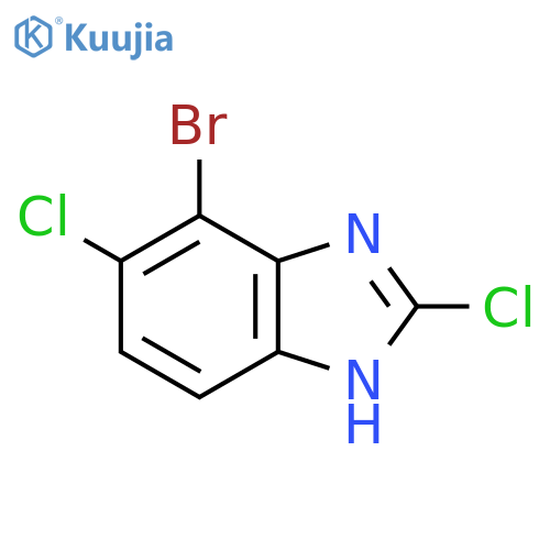 7-Bromo-2,6-dichloro-1H-benzimidazole structure