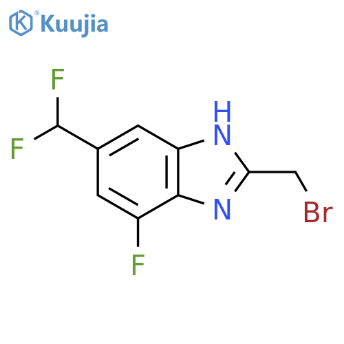 2-Bromomethyl-5-difluoromethyl-7-fluoro-1H-benzimidazole structure