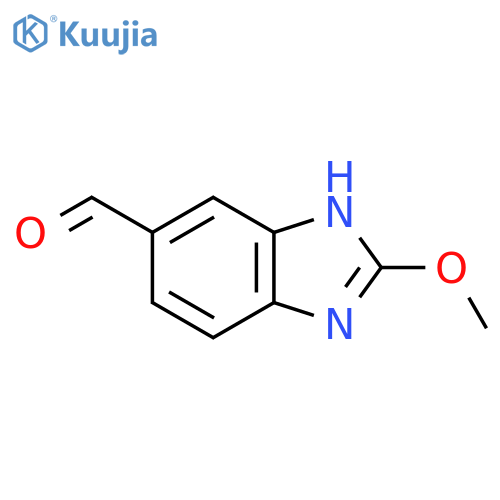 5-Formyl-2-methoxy-1H-benzimidazole structure