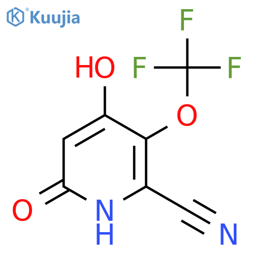 2-Cyano-4,6-dihydroxy-3-(trifluoromethoxy)pyridine structure
