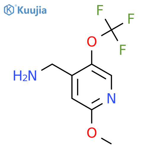 4-(Aminomethyl)-2-methoxy-5-(trifluoromethoxy)pyridine structure
