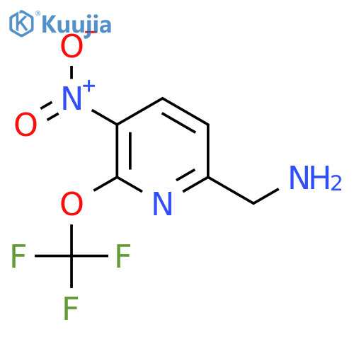 6-(Aminomethyl)-3-nitro-2-(trifluoromethoxy)pyridine structure