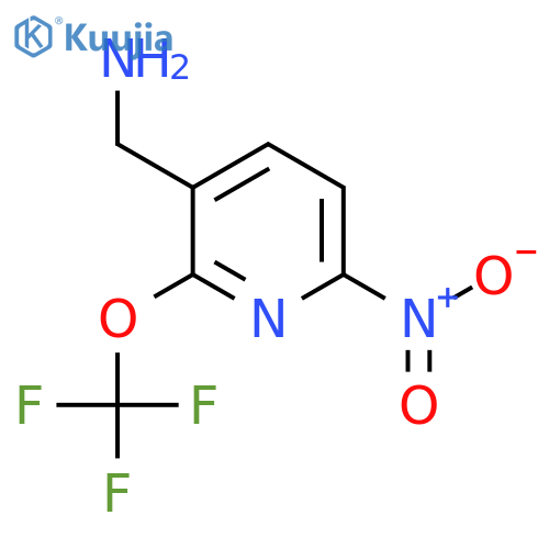 3-(Aminomethyl)-6-nitro-2-(trifluoromethoxy)pyridine structure