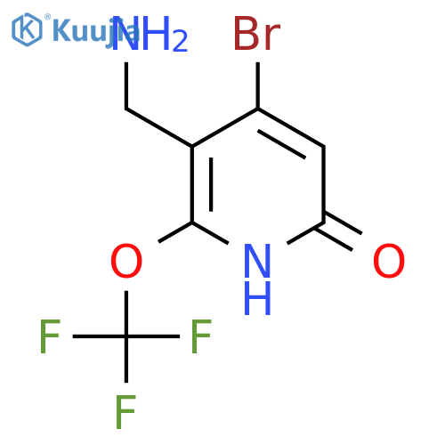 3-(Aminomethyl)-4-bromo-6-hydroxy-2-(trifluoromethoxy)pyridine structure