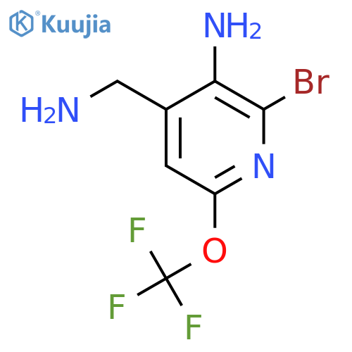 3-Amino-4-(aminomethyl)-2-bromo-6-(trifluoromethoxy)pyridine structure