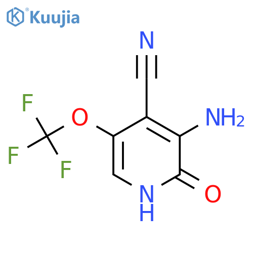 3-Amino-4-cyano-2-hydroxy-5-(trifluoromethoxy)pyridine structure