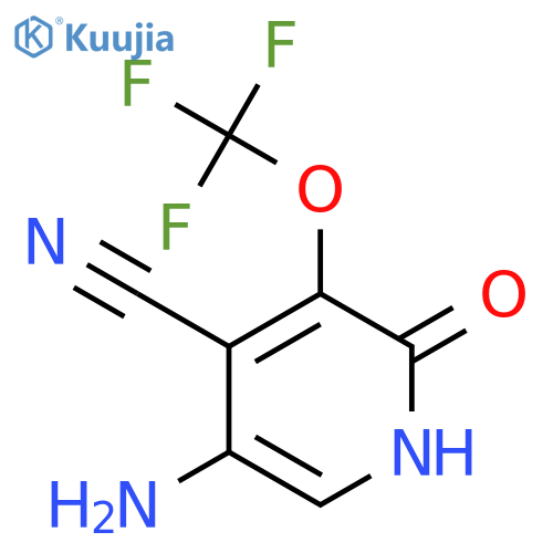 5-Amino-4-cyano-2-hydroxy-3-(trifluoromethoxy)pyridine structure