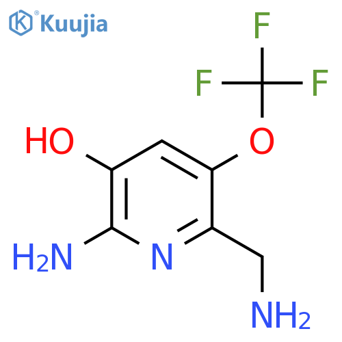 2-Amino-6-(aminomethyl)-3-hydroxy-5-(trifluoromethoxy)pyridine structure