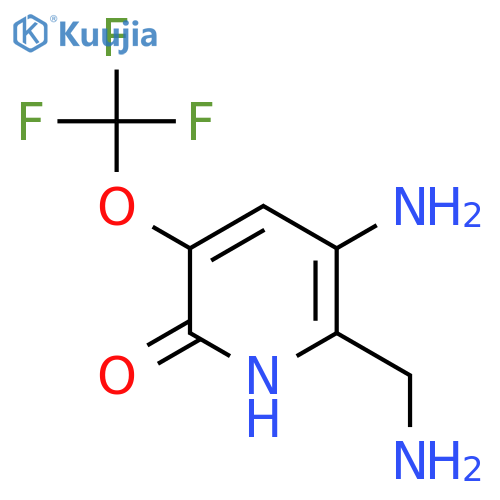 3-Amino-2-(aminomethyl)-6-hydroxy-5-(trifluoromethoxy)pyridine structure