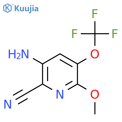3-Amino-2-cyano-6-methoxy-5-(trifluoromethoxy)pyridine structure