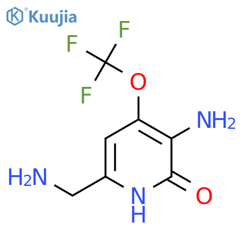 3-Amino-6-(aminomethyl)-2-hydroxy-4-(trifluoromethoxy)pyridine structure