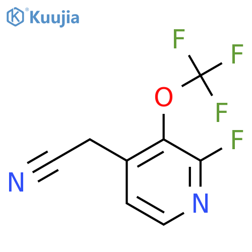2-Fluoro-3-(trifluoromethoxy)pyridine-4-acetonitrile structure