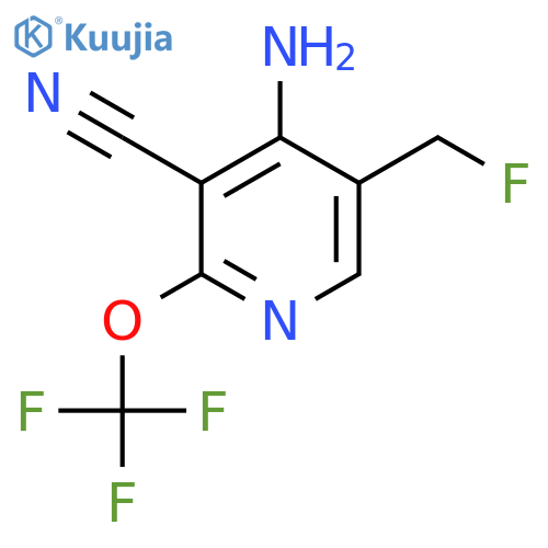 4-Amino-3-cyano-5-(fluoromethyl)-2-(trifluoromethoxy)pyridine structure
