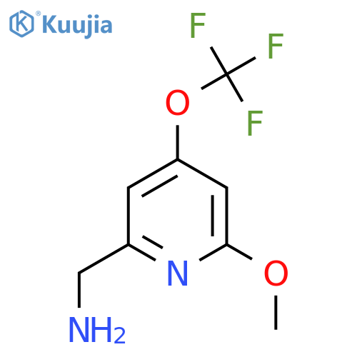2-(Aminomethyl)-6-methoxy-4-(trifluoromethoxy)pyridine structure