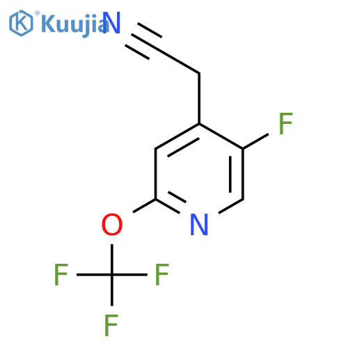 5-Fluoro-2-(trifluoromethoxy)pyridine-4-acetonitrile structure