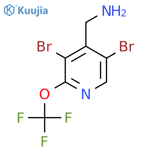 4-(Aminomethyl)-3,5-dibromo-2-(trifluoromethoxy)pyridine structure