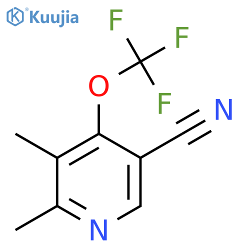 5-Cyano-2,3-dimethyl-4-(trifluoromethoxy)pyridine structure