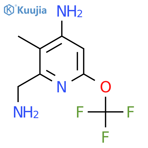 4-Amino-2-(aminomethyl)-3-methyl-6-(trifluoromethoxy)pyridine structure