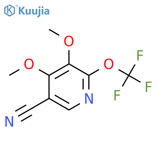 5-Cyano-3,4-dimethoxy-2-(trifluoromethoxy)pyridine structure