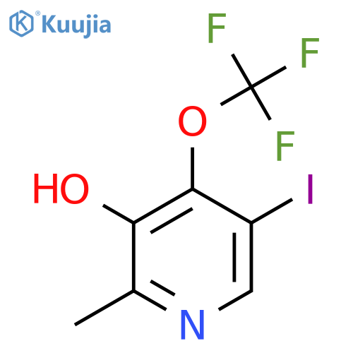 3-Hydroxy-5-iodo-2-methyl-4-(trifluoromethoxy)pyridine structure