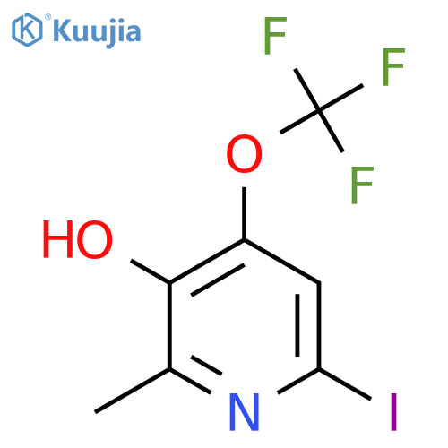 3-Hydroxy-6-iodo-2-methyl-4-(trifluoromethoxy)pyridine structure