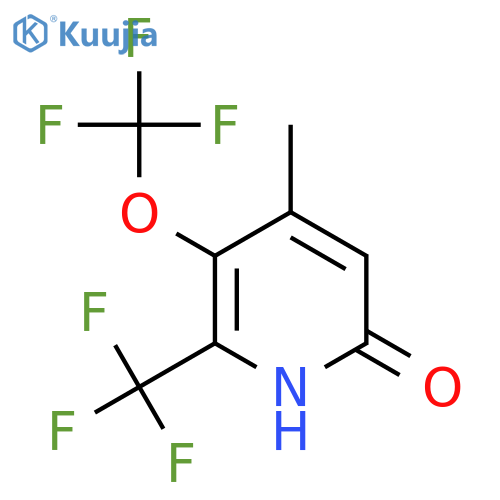6-Hydroxy-4-methyl-3-(trifluoromethoxy)-2-(trifluoromethyl)pyridine structure