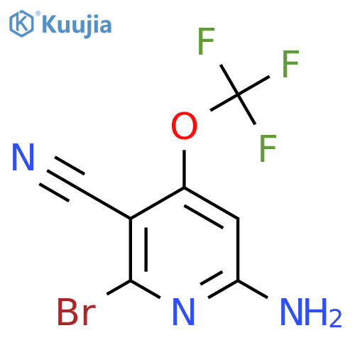 6-Amino-2-bromo-3-cyano-4-(trifluoromethoxy)pyridine structure