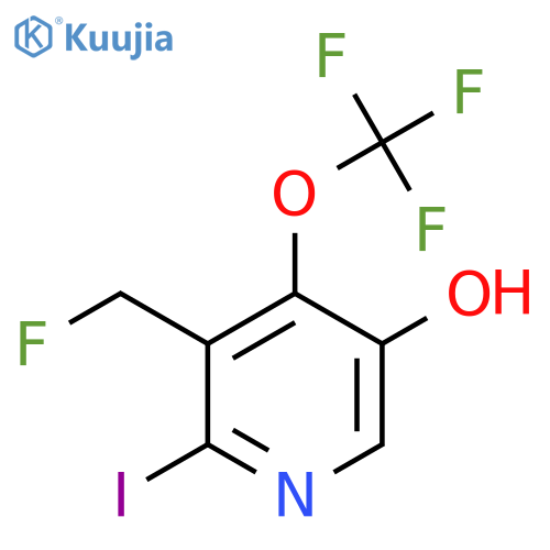 3-(Fluoromethyl)-5-hydroxy-2-iodo-4-(trifluoromethoxy)pyridine structure