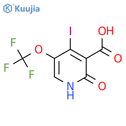 2-Hydroxy-4-iodo-5-(trifluoromethoxy)pyridine-3-carboxylic acid structure