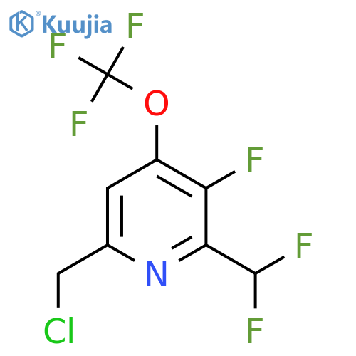 6-(Chloromethyl)-2-(difluoromethyl)-3-fluoro-4-(trifluoromethoxy)pyridine structure