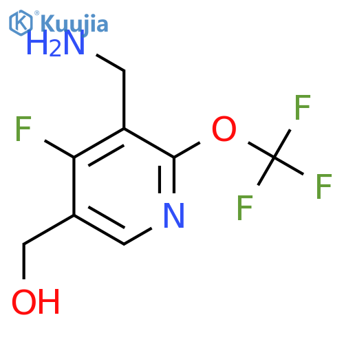 3-(Aminomethyl)-4-fluoro-2-(trifluoromethoxy)pyridine-5-methanol structure