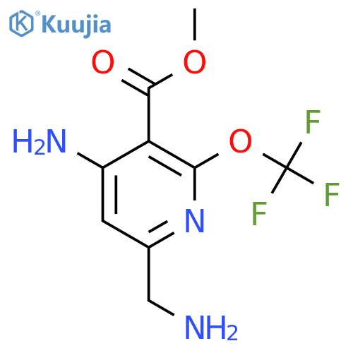 Methyl 4-amino-6-(aminomethyl)-2-(trifluoromethoxy)pyridine-3-carboxylate structure