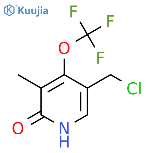 5-(Chloromethyl)-2-hydroxy-3-methyl-4-(trifluoromethoxy)pyridine structure
