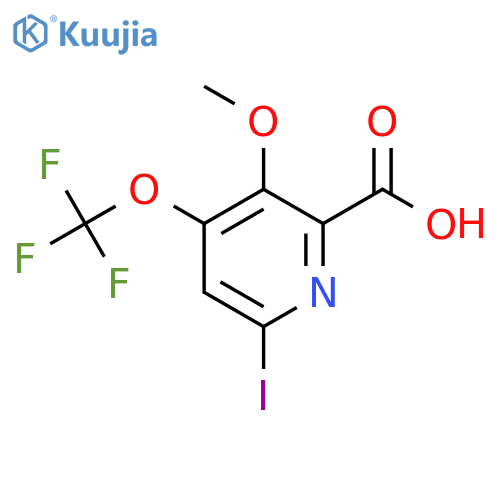 6-Iodo-3-methoxy-4-(trifluoromethoxy)pyridine-2-carboxylic acid structure