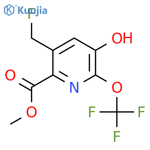Methyl 3-(fluoromethyl)-5-hydroxy-6-(trifluoromethoxy)pyridine-2-carboxylate structure
