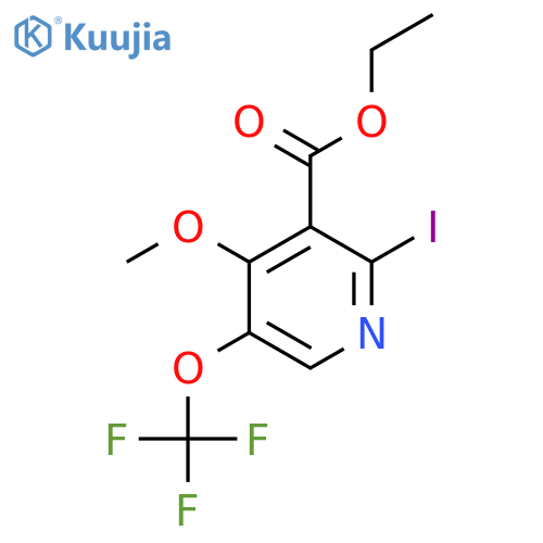 Ethyl 2-iodo-4-methoxy-5-(trifluoromethoxy)pyridine-3-carboxylate structure