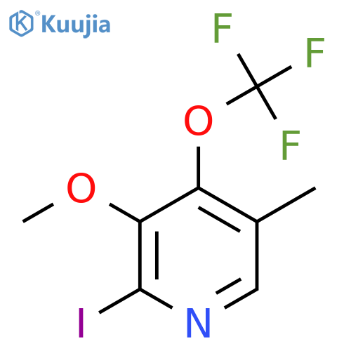 2-Iodo-3-methoxy-5-methyl-4-(trifluoromethoxy)pyridine structure
