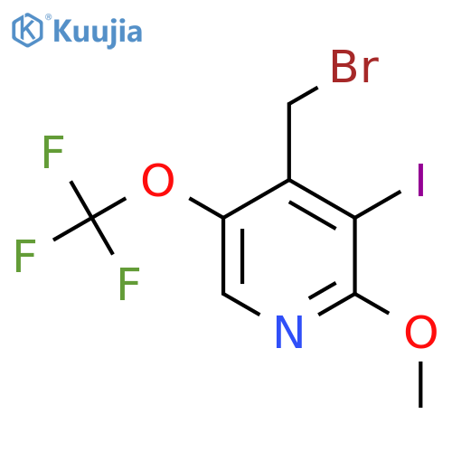 4-(Bromomethyl)-3-iodo-2-methoxy-5-(trifluoromethoxy)pyridine structure