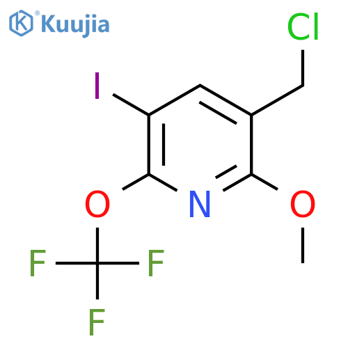 3-(Chloromethyl)-5-iodo-2-methoxy-6-(trifluoromethoxy)pyridine structure