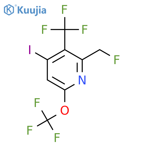 2-(Fluoromethyl)-4-iodo-6-(trifluoromethoxy)-3-(trifluoromethyl)pyridine structure