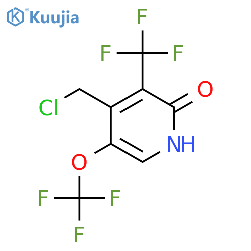 4-(Chloromethyl)-2-hydroxy-5-(trifluoromethoxy)-3-(trifluoromethyl)pyridine structure
